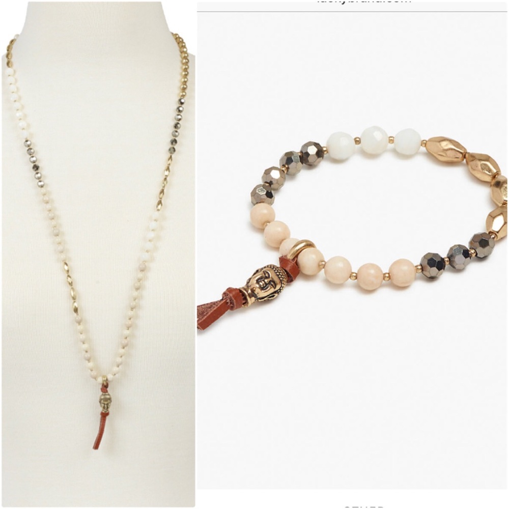 Lucky Brand Buddha Beaded Set